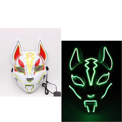 Glowing Cat Face Mask Demon Slayer Cosplay Props