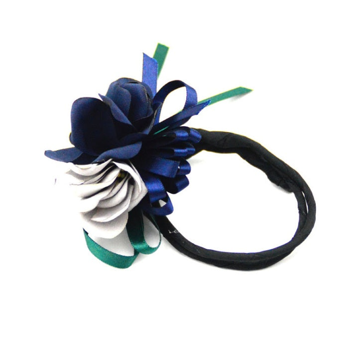 Korean Pearl Flower Hair Bun Accessory