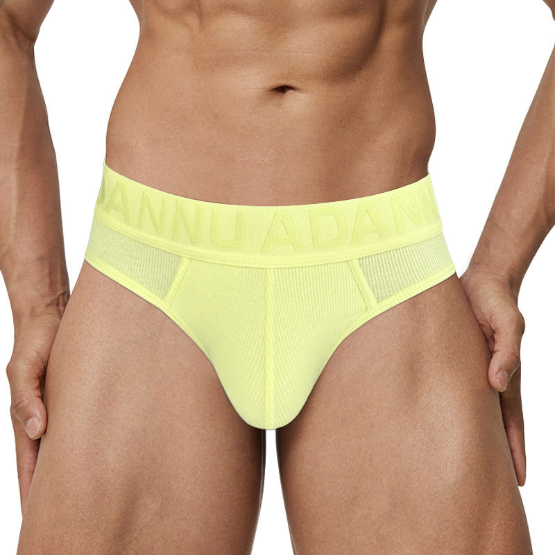 Men's Sexy Breathable Embossed Briefs