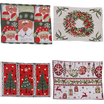 Christmas Knitted Cloth Placemats