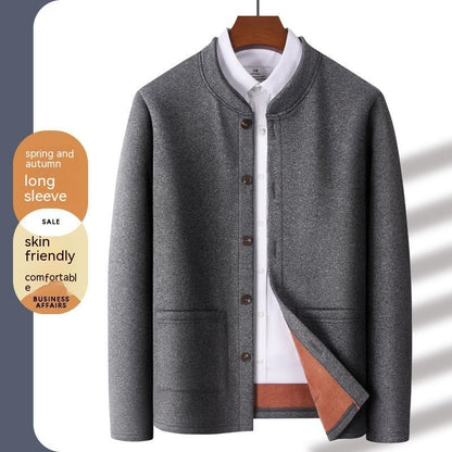 Middle-aged and Elderly Long Sleeve Button Top