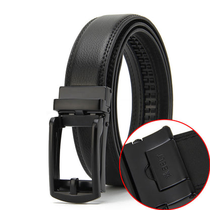 Two-layer Cowhide Automatic Buckle Men's Belt