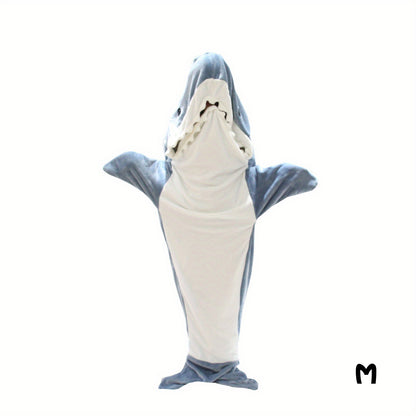 Shark Onesie Blanket Hoodie Flannel Sleeping Bag