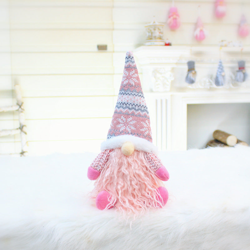 Christmas Telescopic Faceless Doll Decoration