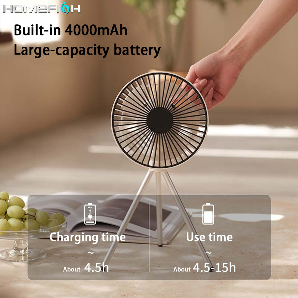 Camping Fan Tripod Portable Hanging Fan