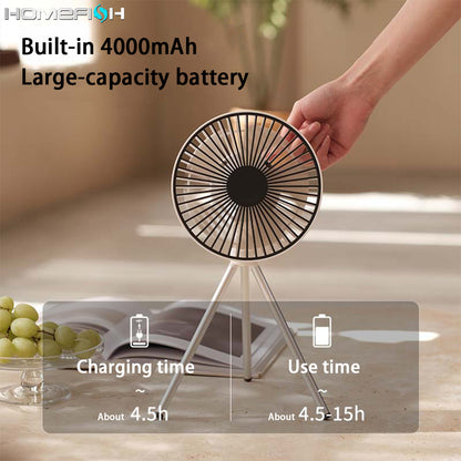 Camping Fan Tripod Portable Hanging Fan
