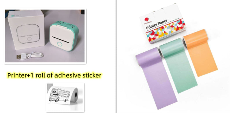 Mini Portable Thermal Label Printer - Ideal for Students and Price Tags