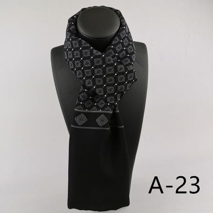 Men's Double Layer Cashmere Washed Warm Scarf