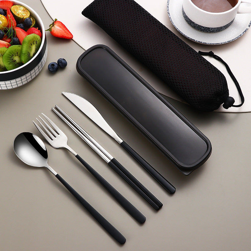 304 Stainless Steel Gold Cutlery Set With Case