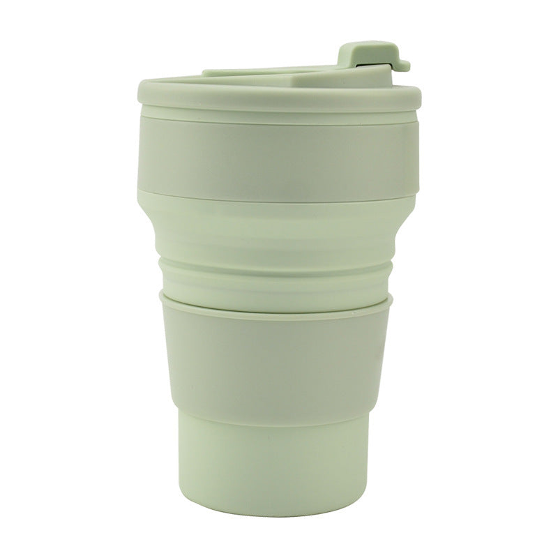 Folding Collapsible Mug with Cover for Coffee and Travel