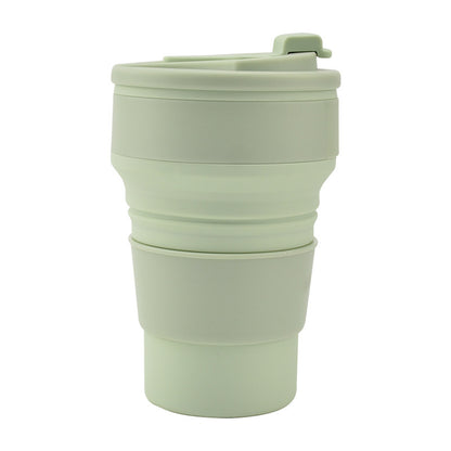 Folding Collapsible Mug with Cover for Coffee and Travel