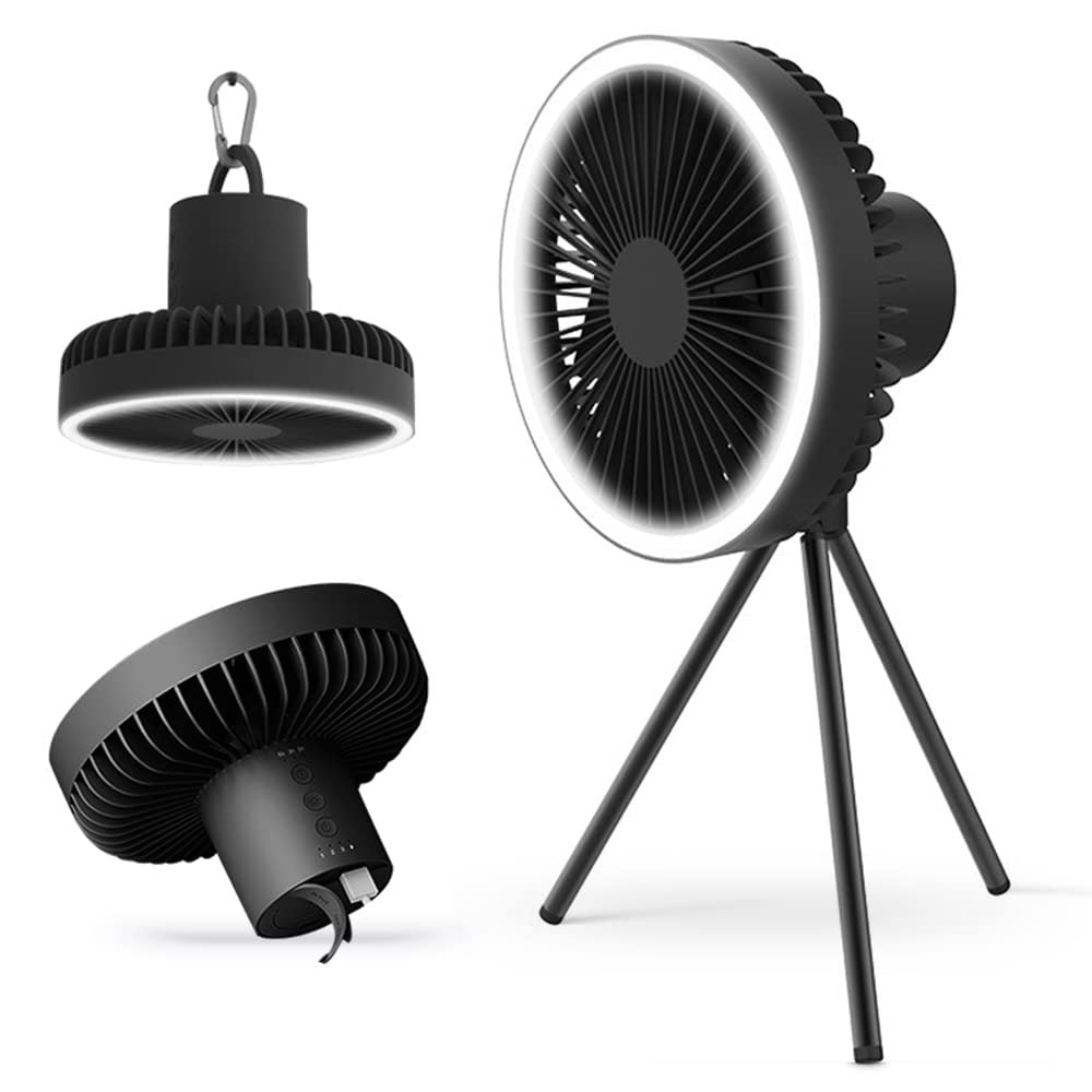 Camping Fan Light USB Tripod Hanging