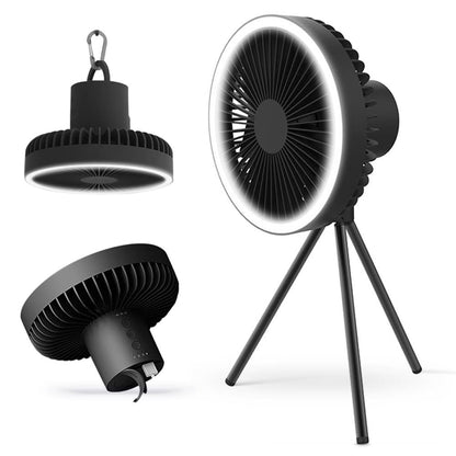 Camping Fan Light USB Tripod Hanging