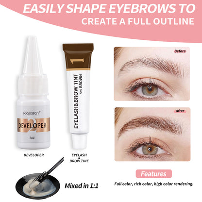 ICONSIGN Lash & Brow Tint Kit - Lash Lift, Perm, and Brow Lamination Set