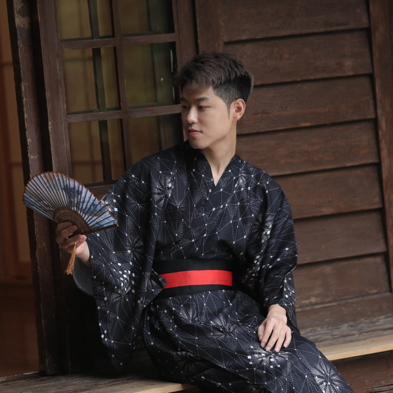 Japanese Kimono Male Samurai Costume