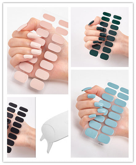 Waterproof Long Lasting Nail Stickers Letter Color