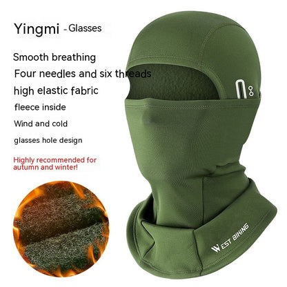 Thermal Fleece Cycling Mask with Eyehole
