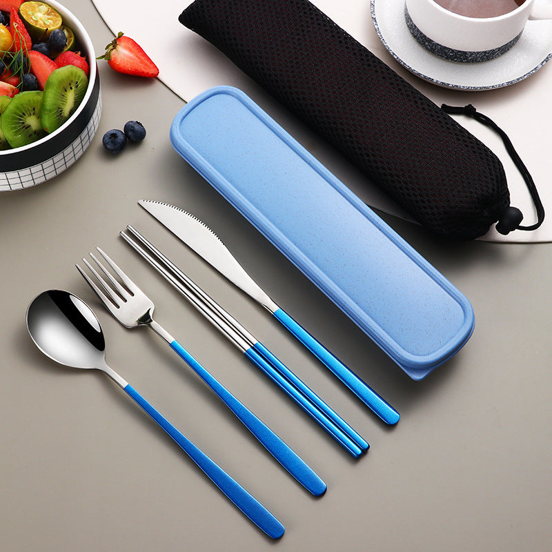 304 Stainless Steel Gold Cutlery Set With Case