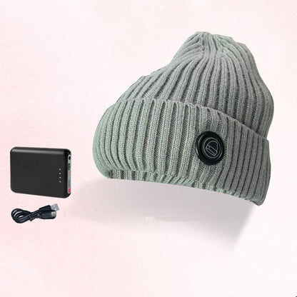 Winter Ski Heating Hat Fleece-lined