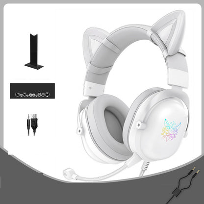 Head Mounted Wired Gaming Headset for Girls