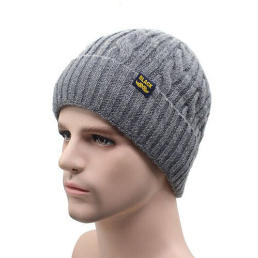 European American Knitted Men's Autumn Winter Hat
