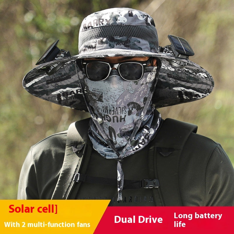 Lithium Battery Fan Solar Wind Protection Hat
