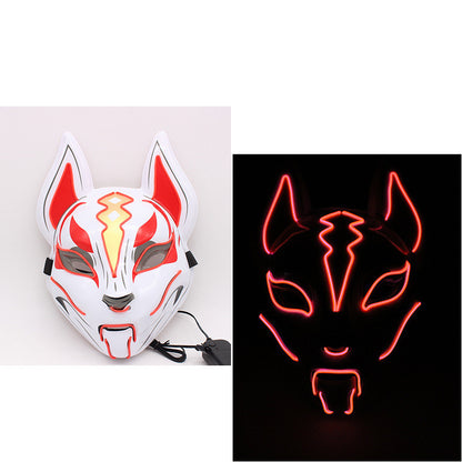Glowing Cat Face Mask Demon Slayer Cosplay Props