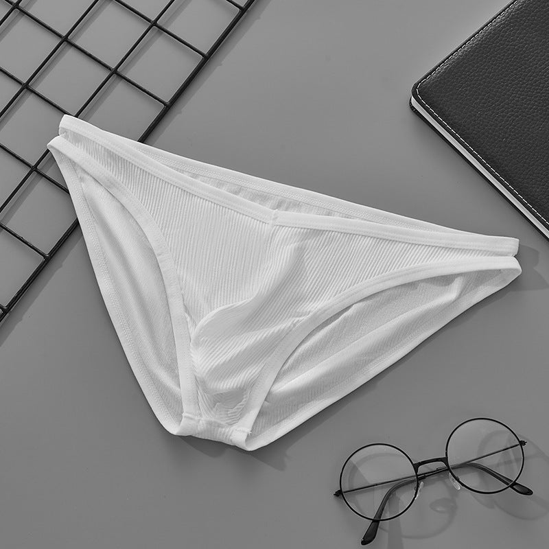 Men's V-shaped Waist U Convex Thread Briefs
