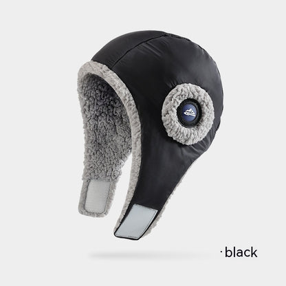 Down Plush Windproof Waterproof Winter Hat