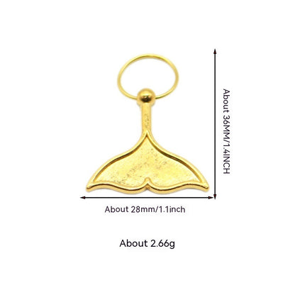 XINGX Lightning Shell Hair Ring with Small Pendant