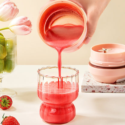 Portable 4-Blade Blender Juicer Cup 400ml