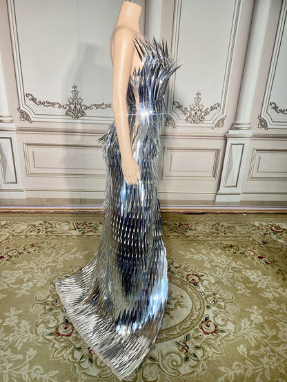 Luxury Sequined Evening Gown
