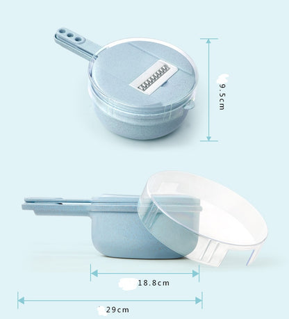 8-in-1 Mandoline Slicer with Strainer and Grater