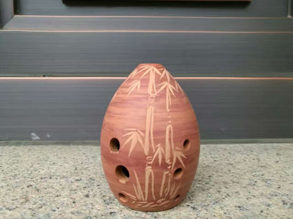 Seven Star Ancient Xun - Eight Hole Pear-Shaped Taoxun