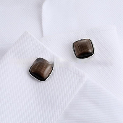 Opal Cufflinks French Business Ornament