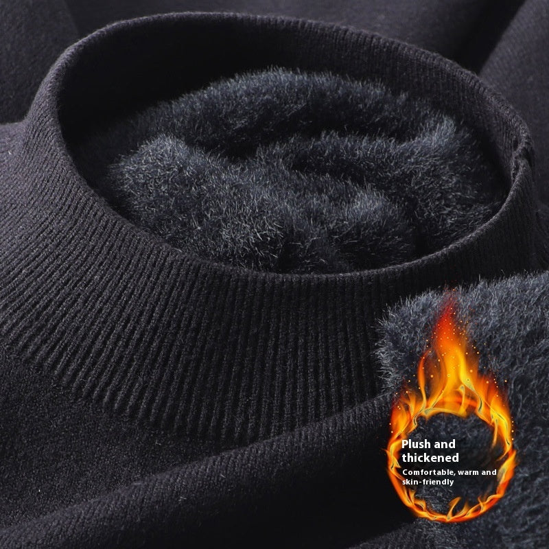 Men's Half High Neck Slim Fit Sweater