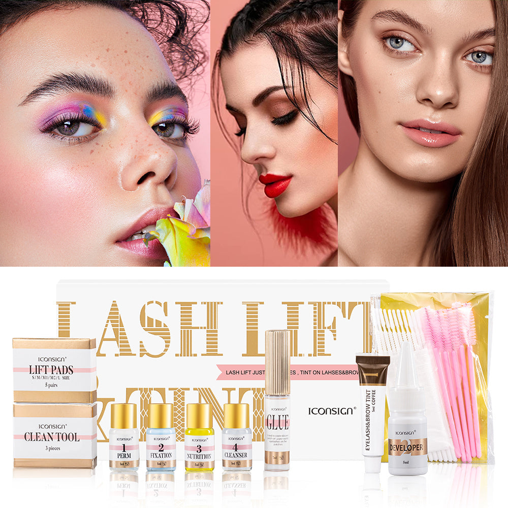 ICONSIGN Lash & Brow Tint Kit - Lash Lift, Perm, and Brow Lamination Set