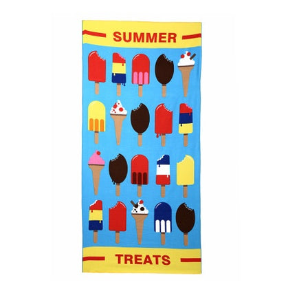 Flamingo Print Microfiber Beach Towel