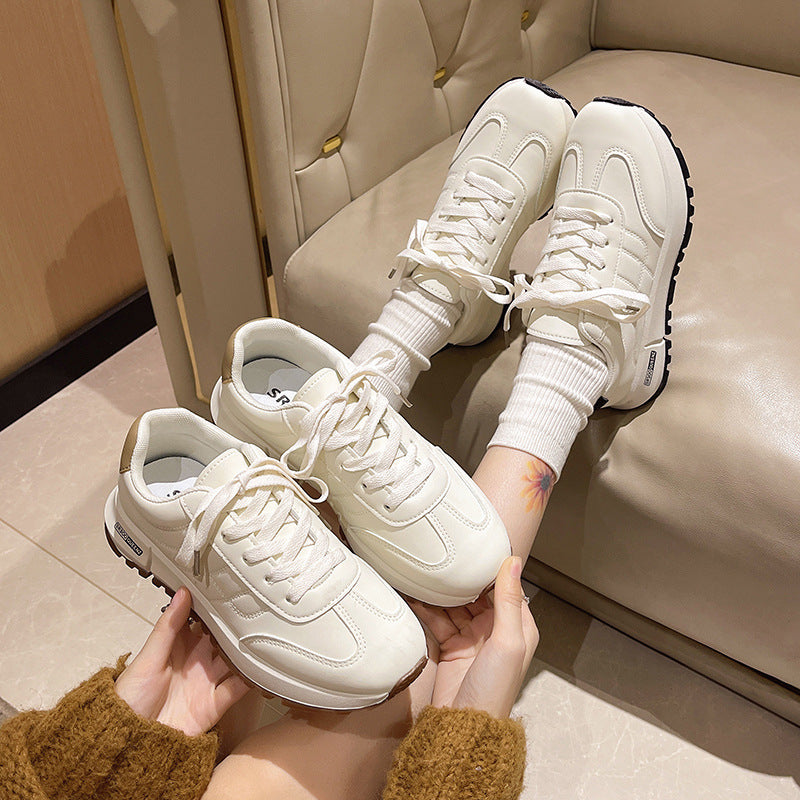 New Autumn Fashion Platform White Women's Shoes