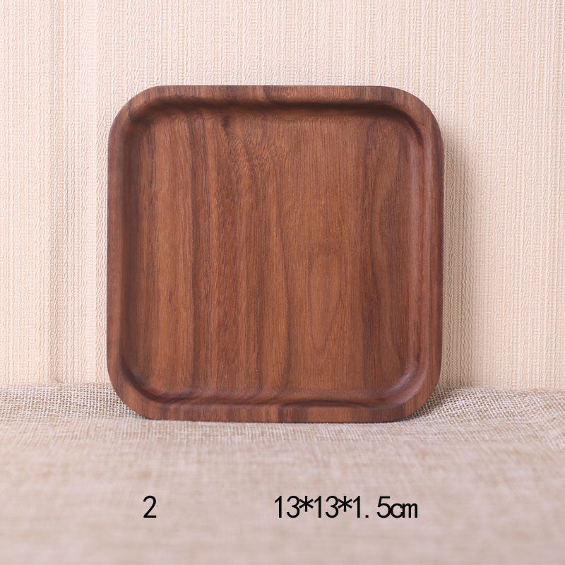 Japanese Style Black Walnut Rectangular Dinner Plate