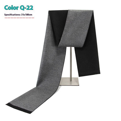 Men's Winter Warm Striped Business Scarf