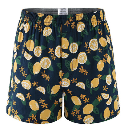 Men's Casual Arrow Print Plaid Boxer Briefs