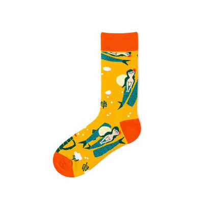 Pure Cotton Street Hip-hop Sports Long Socks