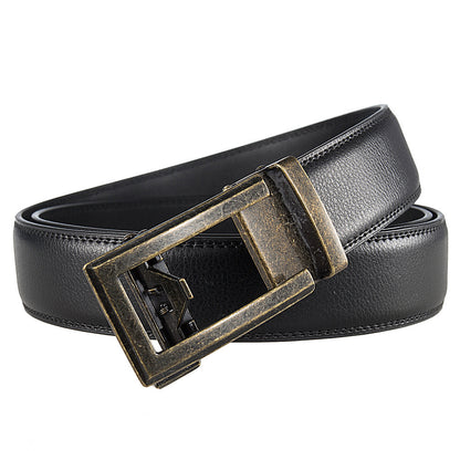 Antique Cowhide Men's Leather Casual Business Belt
