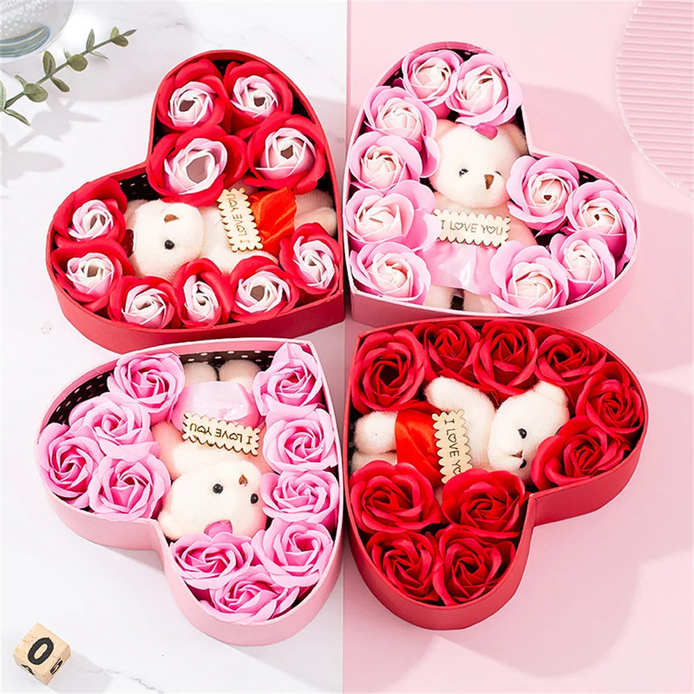 Heart-shaped Rose Red Gift Box for All Occasions