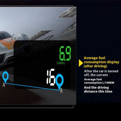 Car HUD Display Fuel Voltage Projector