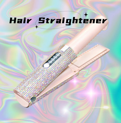2-In-1 Electric USB Hair Straightening Brush Comb