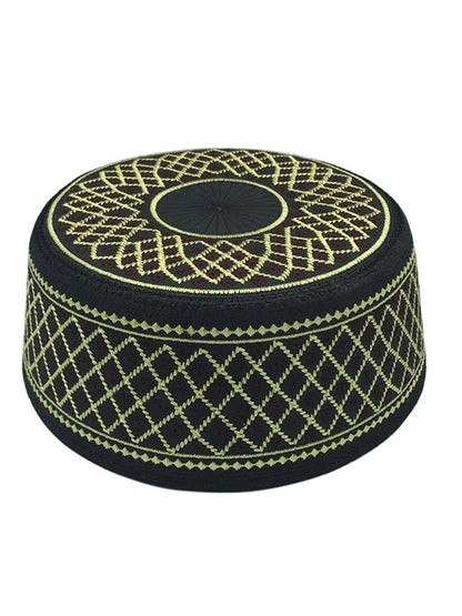 Muslim Cotton Embroidery Islamic Men Prayer Caps