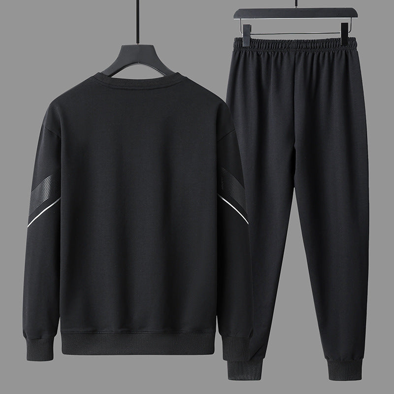 Men's Round Neck Sweater Pants Outfit