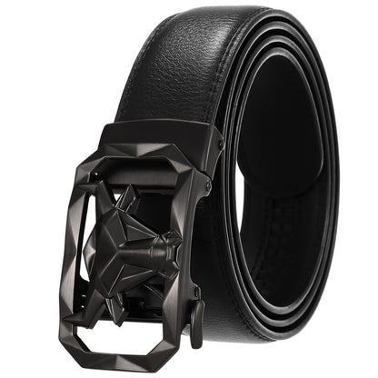 Fashion Men's Leather Belt Alloy Buckle